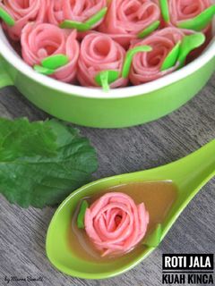 Foto resep Roti Jala Rose Kuah Kinca