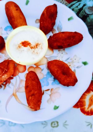 A picture of Crispy monsoon cheesy corn and sprout moong nugget.