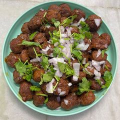 A picture of SOYA CHUNKS SEMI FRY 🥰.