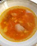 Суп с булгуром на мясном бульоне