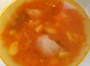 Фото Суп с булгуром на мясном бульоне.