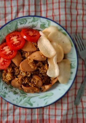Foto resep Nasi goreng sosis
