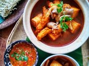 Gambar cendawan dan fishcake