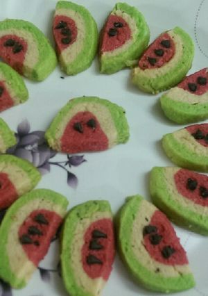 A picture of Watermelon Cookies.