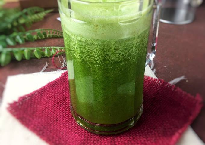 Resep Green Smoothies (sawi, mentimun, jeruk), Sempurna