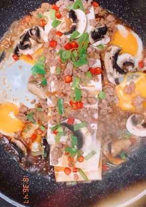 Foto resep Pork with silken tofu