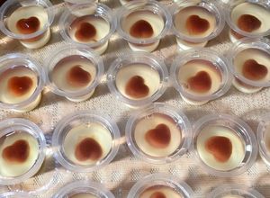 Foto resep Puding Cup Cokelat dan Leci