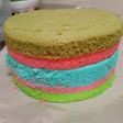 Rainbow cake ekomomis