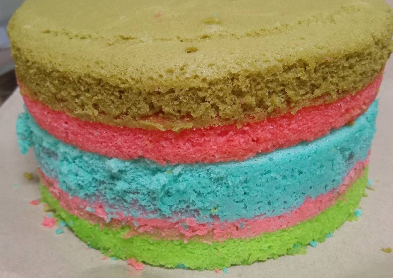 Rainbow cake ekomomis