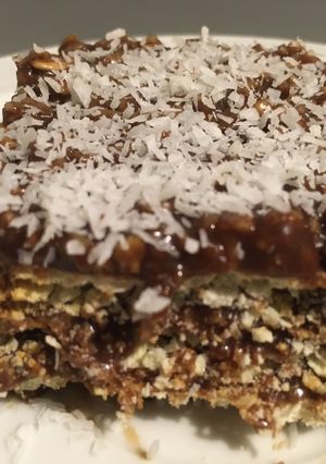 Una foto de Turrón Quaker con dulce de leche