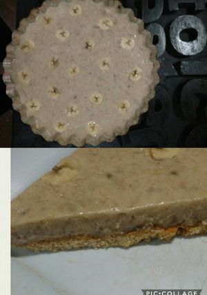Una foto de Tarta de avena/ harina integral/ banana bien fit!