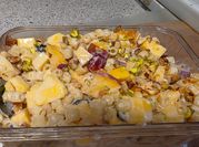 A picture of mango cream pasta