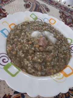 عکسی از دستور آش ورکواز (سبزی بهاری نهاوند)