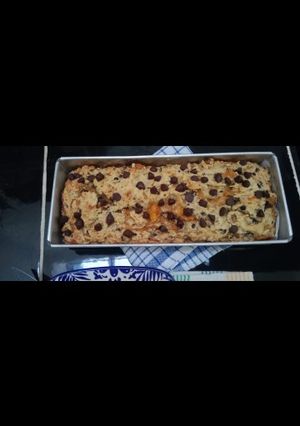 Foto resep Banana Muffin toping chocochip, less sugar ☕🥧
