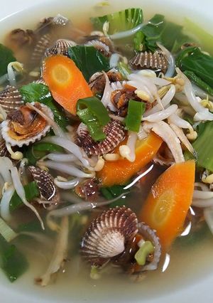 Foto resep Sup kerang dara cabai hijau