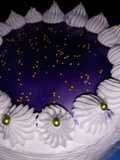 Three colors vanila cake