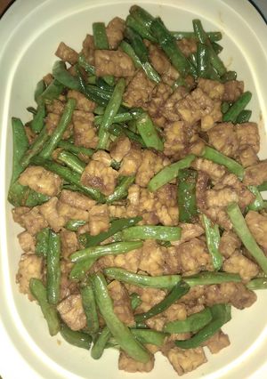 Foto resep Tumis buncis tempe dan cabe ijo