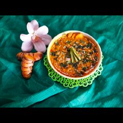 A picture of Raw turmeric sabzi.