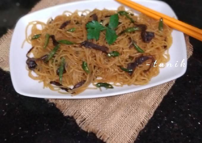 Ternyata ini loh! Resep memasak 196. Soun Kecap Cabe Ijo yang sesuai selera