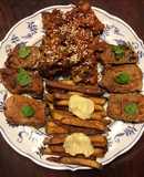 California Farm Glazed Cauliflower Rosettes with Pork Tenderloin Medallions