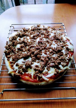 Una foto de Pizza
