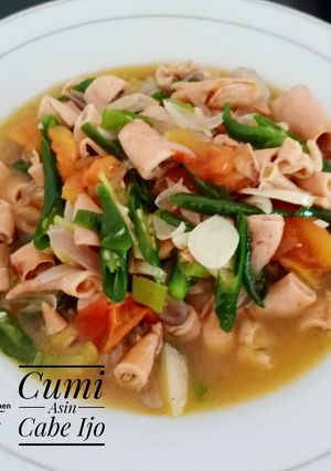 Foto resep Cumi Asin Cabe Ijo