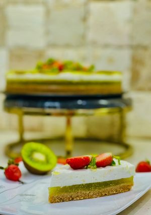 عکسی از دستور چیز کیک کیوی