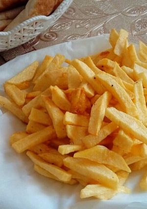 صورة لوصفة بطاطا مقليه مقرمشه