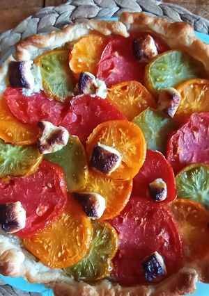 Une photo de Tarte couleur d'été