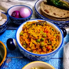 Fresh Turmeric Curry / Haldi ki Subji A picture of Fresh Turmeric Curry / Haldi ki Subji.