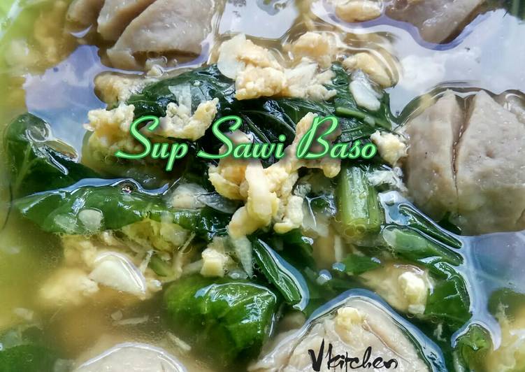 Resep masakan Sup Sawi Baso | Langkah Membuat Sup Sawi Baso Yang Paling Enak