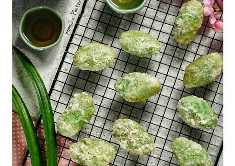 resep cara membuat Getas / Gemblong Pandan