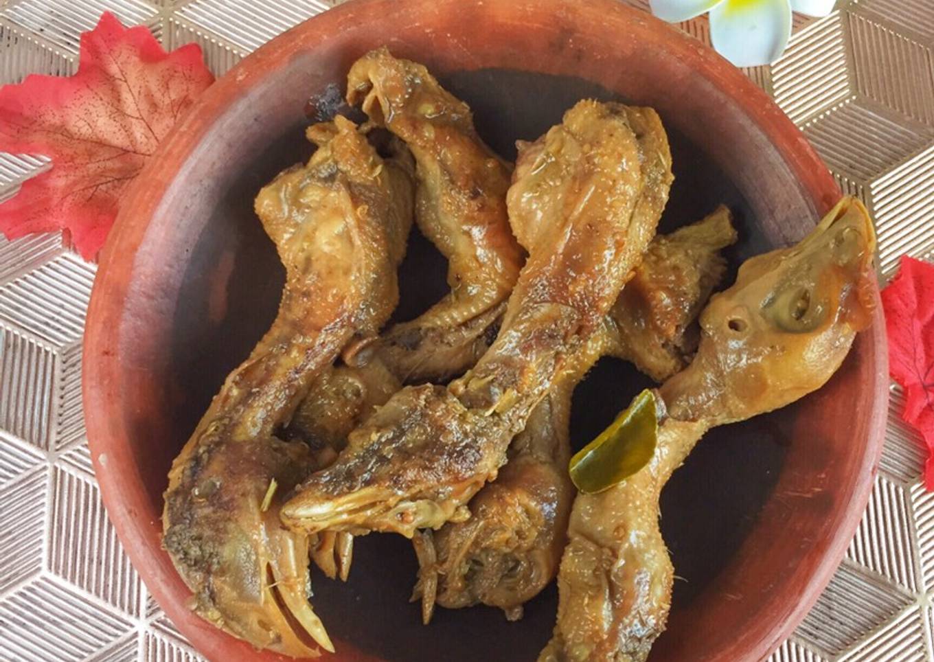 Bacem Kepala Ayam Tulang Lunak