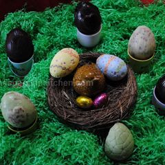 A picture of EasterBake Chocolate eggs.