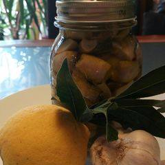 A picture of Funghi sott'olio mushrooms in oil.