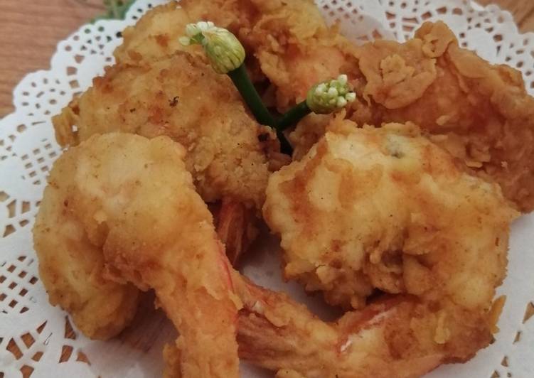 Resep Udang goreng crispy 🍤 Sederhana