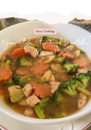 Foto resep Easy Cooking: Fujian Style Stir-Fried Vegetables (Capcay)