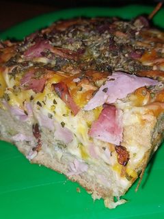 Una foto de Pastel de jamón y queso