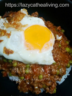 港式煎蛋免治牛肉飯 的食譜成品照片