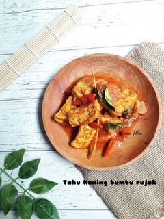 Foto resep Tahu kuning bumbu rujak