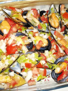 Una foto de Mejillones a la vinagreta