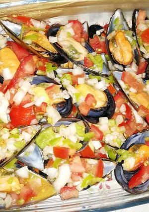 Una foto de Mejillones a la vinagreta