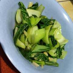 A picture of Tumis pakcoy bawang putih.