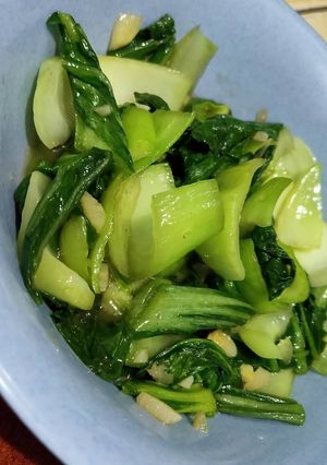 Foto resep Tumis pakcoy bawang putih
