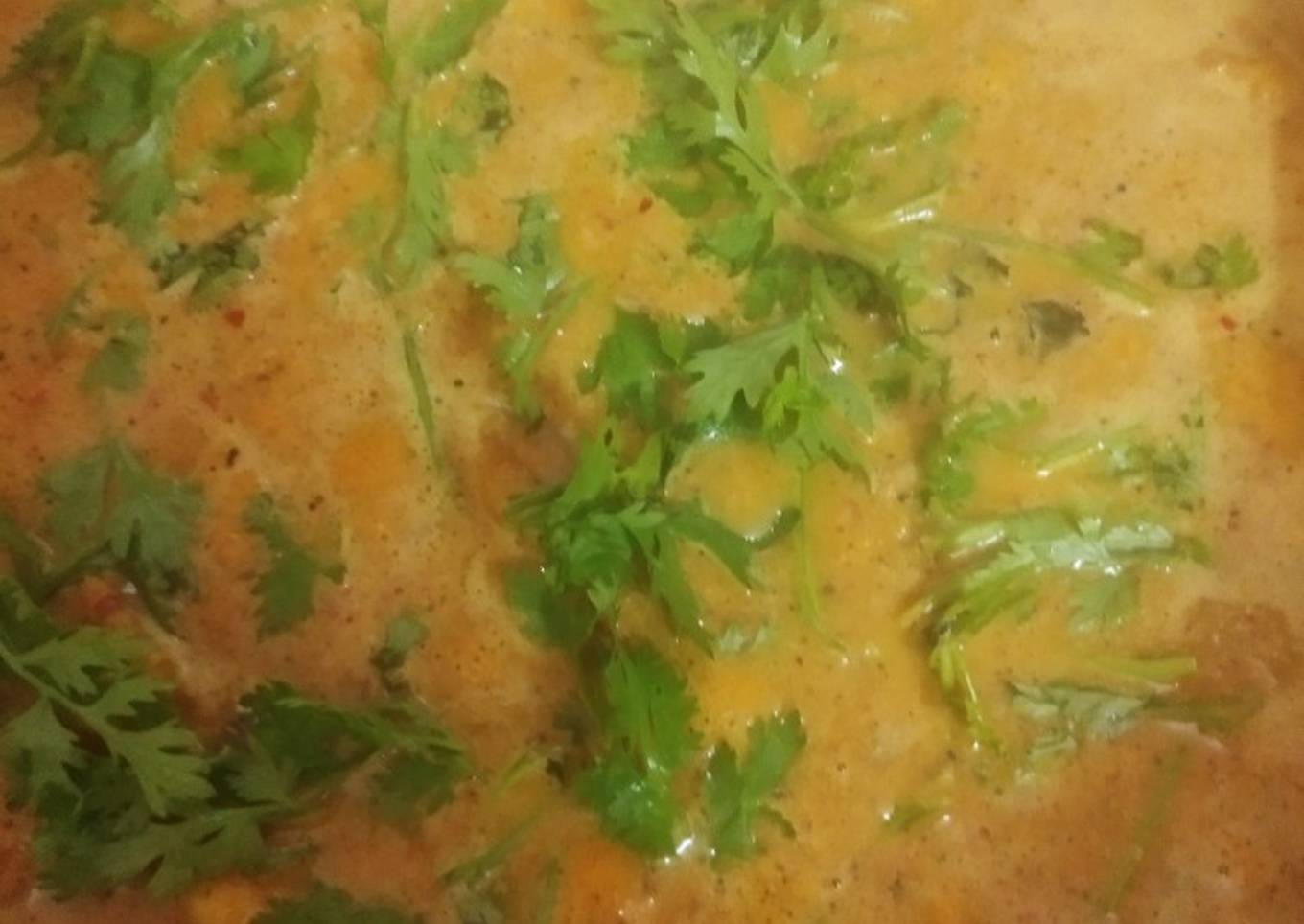 Coconut milk chicken gravy