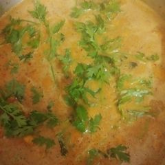 A picture of Coconut milk chicken gravy.