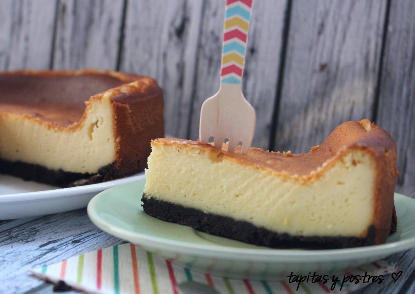 Tarta de queso a la naranja