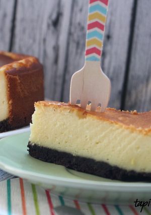 Una foto de Tarta de queso a la naranja
