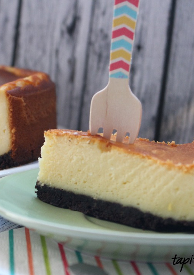 Una foto de Tarta de queso a la naranja