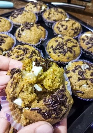 Foto resep 119. Banana Muffin Palm Sugar Whitechocho
